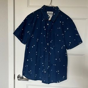 NWT - Madewell Perfect Indigo Short Sleeve Shirt
